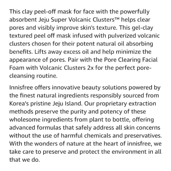 Innisfree Pore Clearing Clay Mousse Facial Mask 2X With Volcanic Clusters - Picture 5 of 8